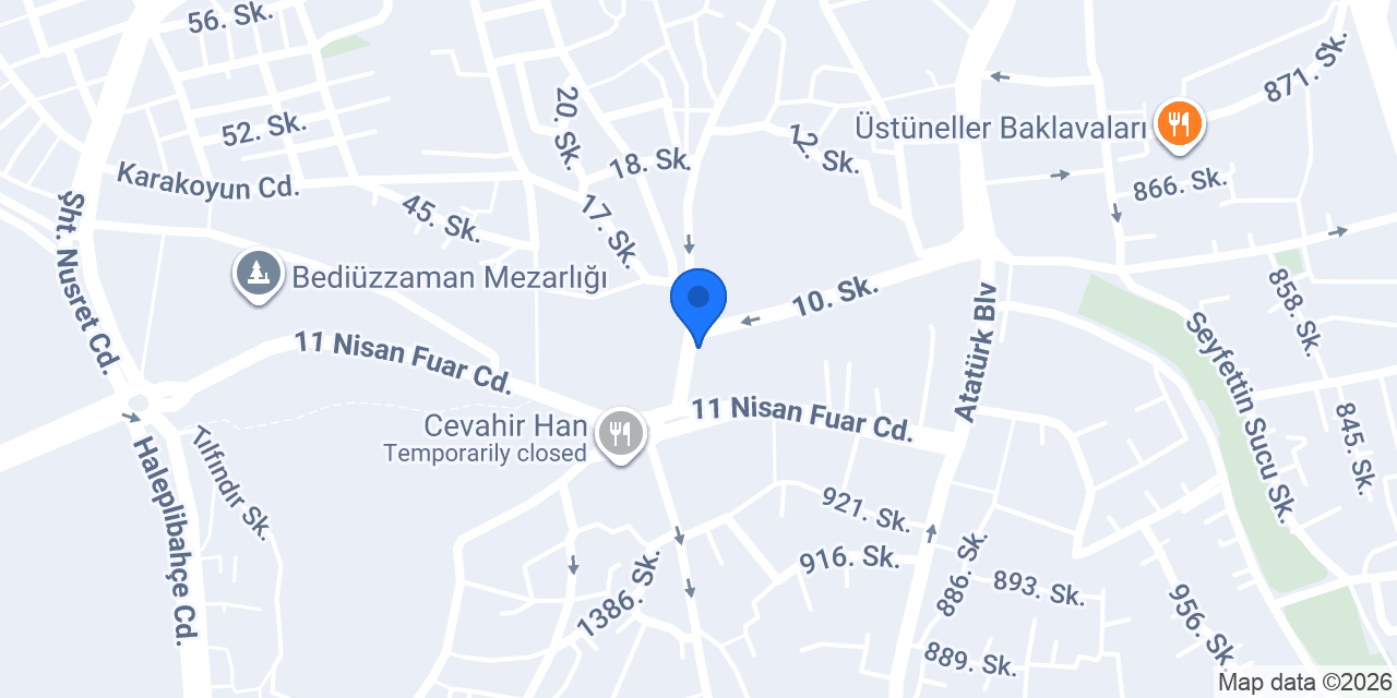 Sağlık İş Elbiseleri konumu