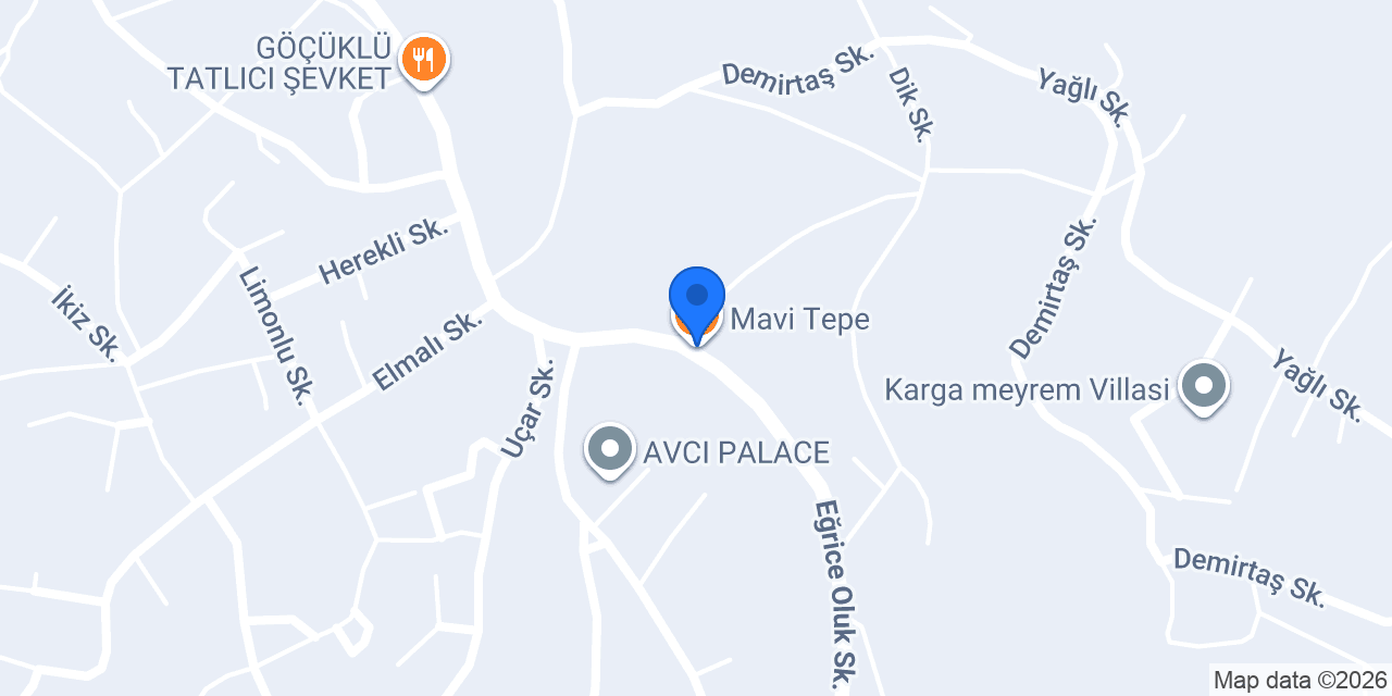 Mavi Tepe konumu