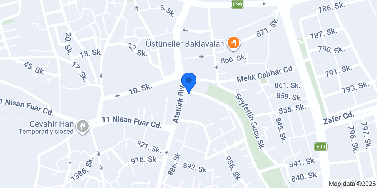 İpek Palas Hotel Şanlıurfa konumu