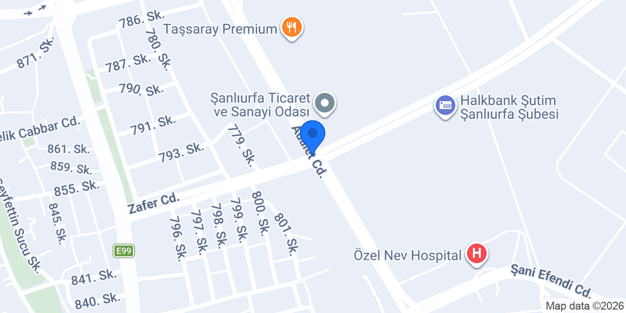 Stad Taksi Duraği konumu