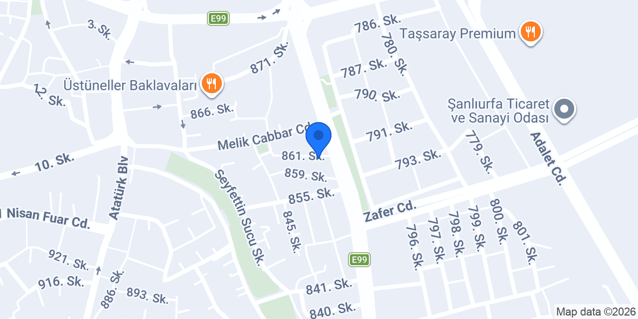 Haliliye Venüs Bilişim konumu