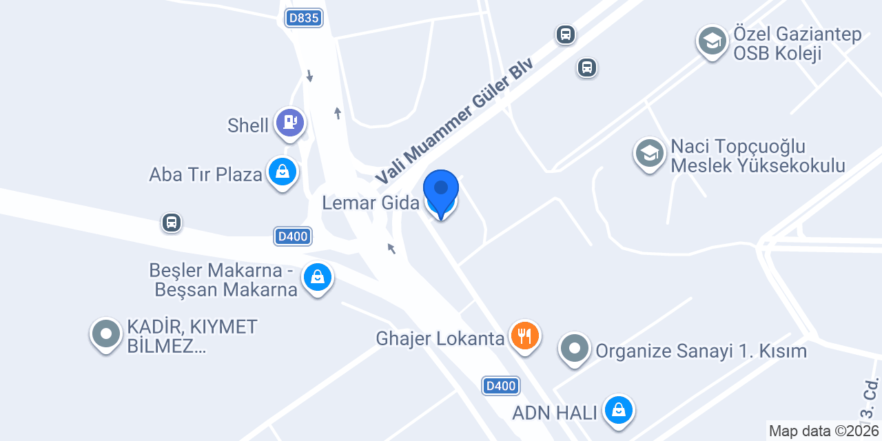 Lemar Gida konumu