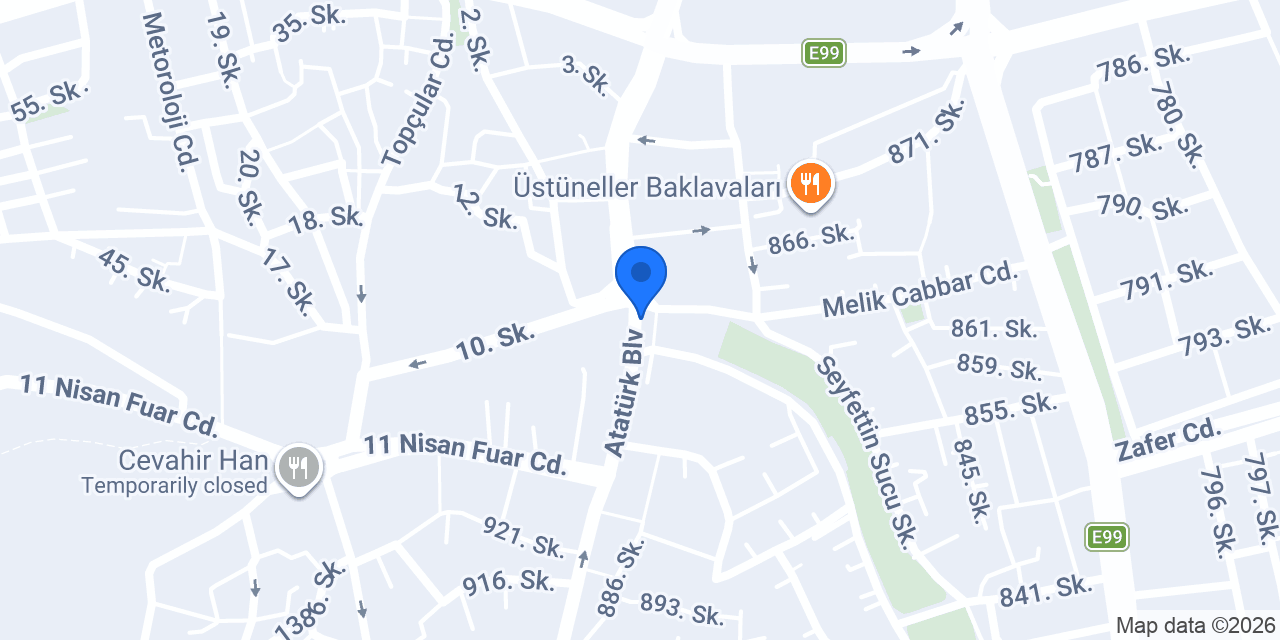 Zahter Kahvaltı Salonu konumu