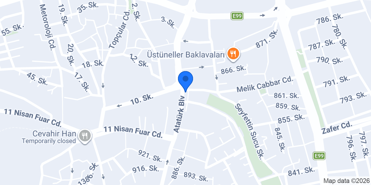 Gülizar Döner konumu