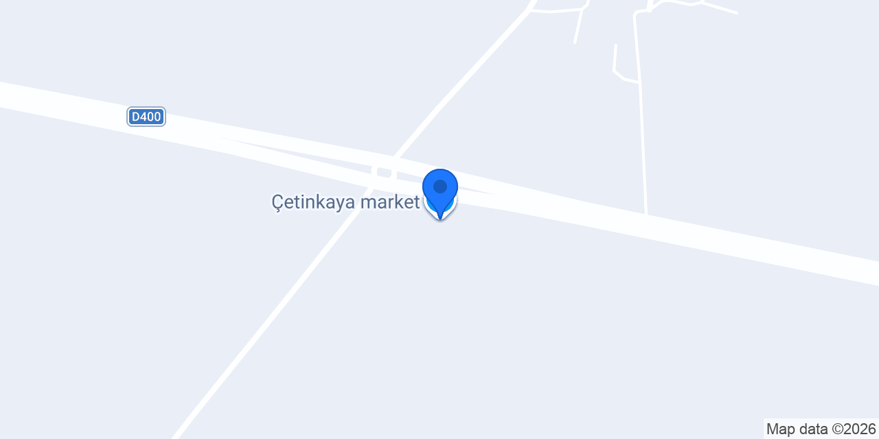 Çetinkaya market konumu