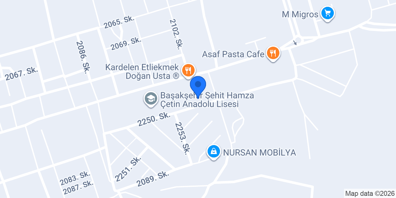 Işıkoğulları Pastaneleri Toki Şubesi konumu