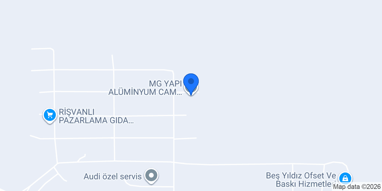MG YAPI ALÜMİNYUM CAM BALKON konumu