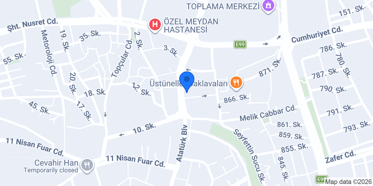KARACA OTEL konumu