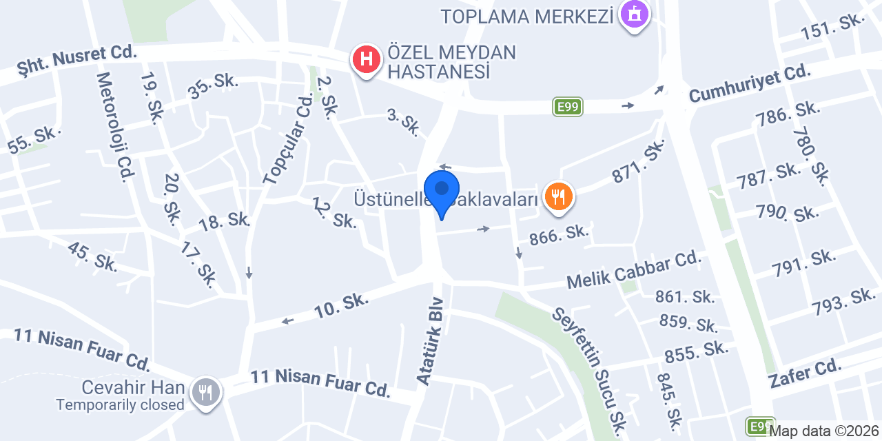 مكتب البيان konumu