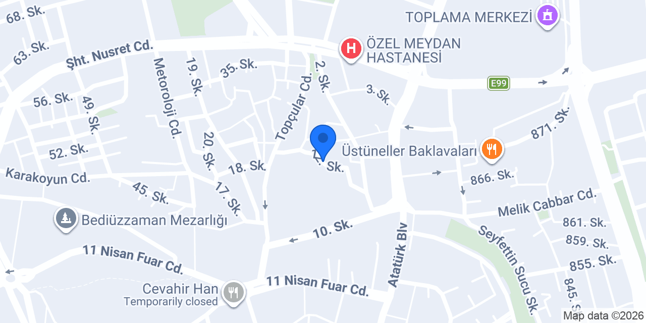 Büşra Çiçekçilik konumu