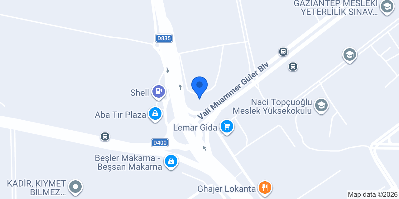 Organize Taksi gaziantep konumu