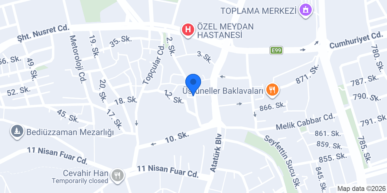 Şanlıurfa su tesisatçısı konumu