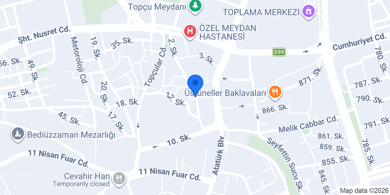 Batı hırdavat konumu