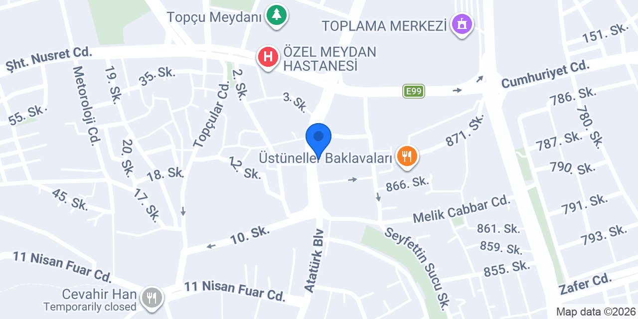 Katılımevim Şanlıurfa Şube konumu