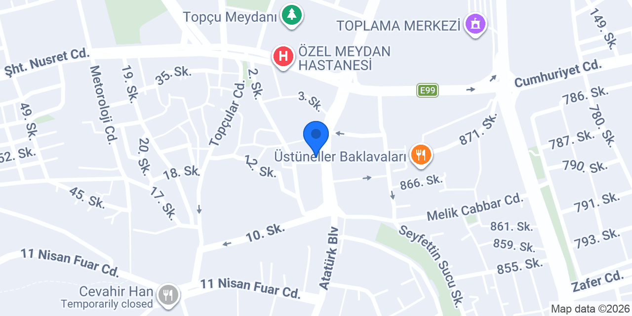 Eminevim Şanlıurfa Şube konumu