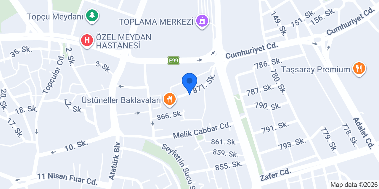 Vatan Ofset Matbaacılık Şanlıurfa konumu