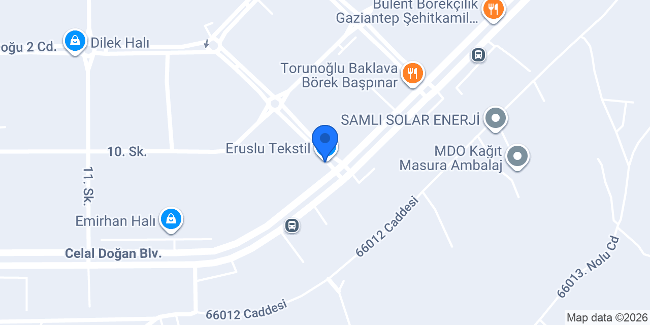 Eruslu Tekstil konumu
