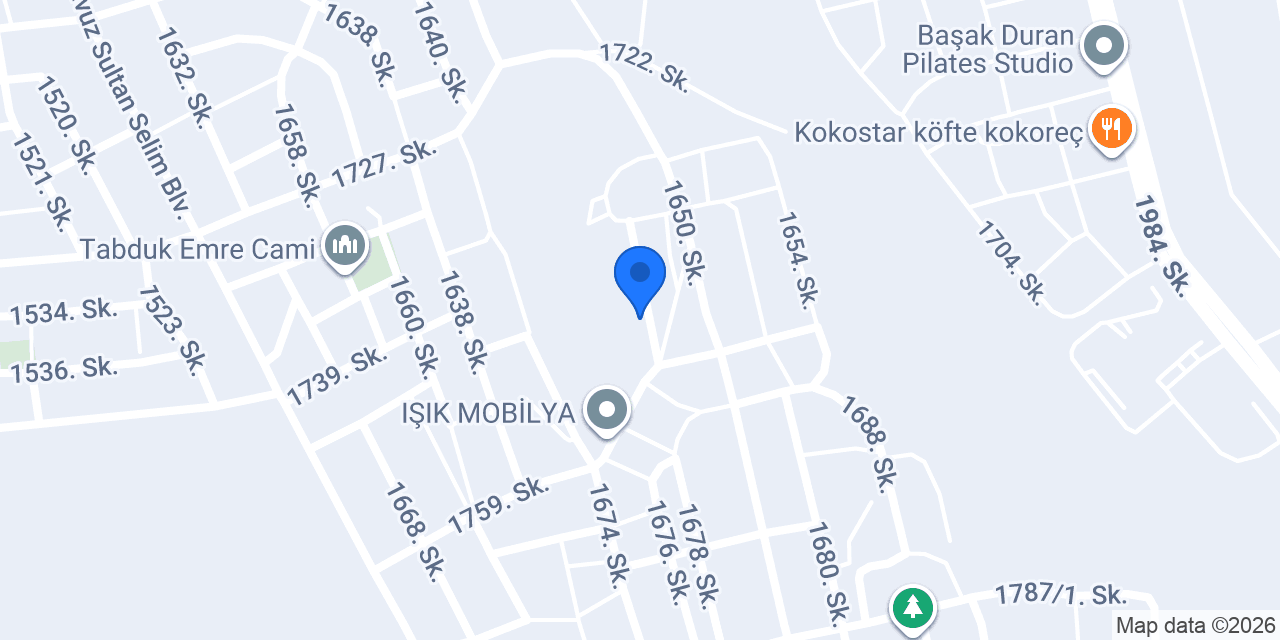 Pehlivan Mobilya konumu