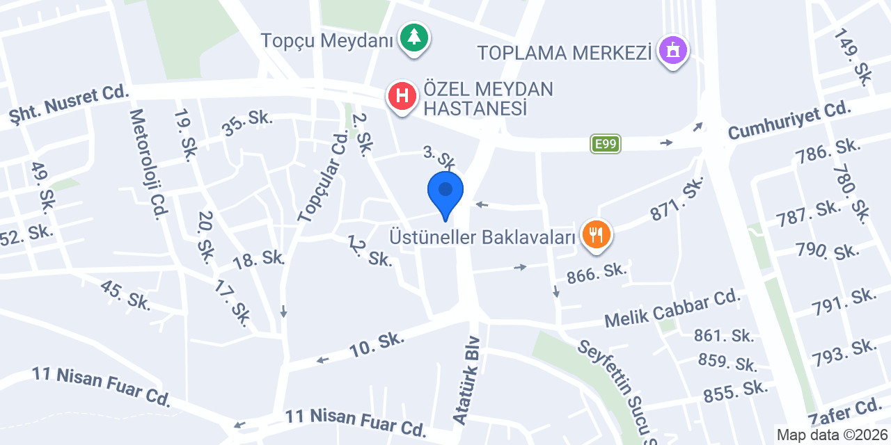 Garanti BBVA Şanlıurfa Şubesi konumu