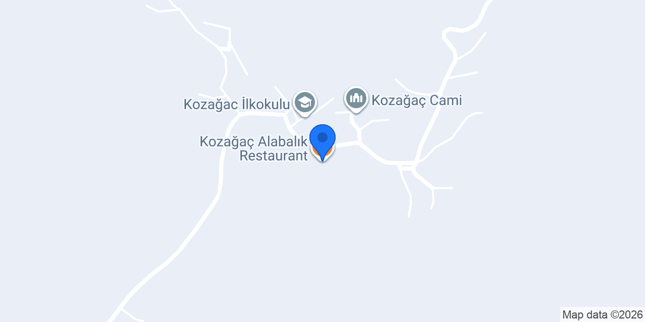Kozağaç Alabalık Restaurant konumu