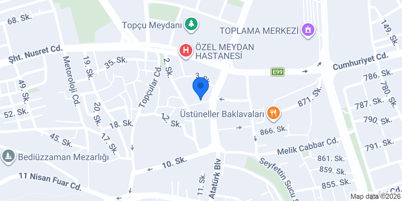 Gülhan Restaurant konumu