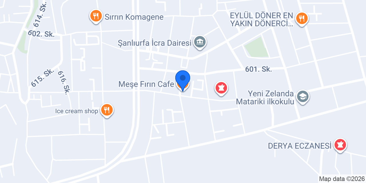 Meşe Fırın Cafe konumu