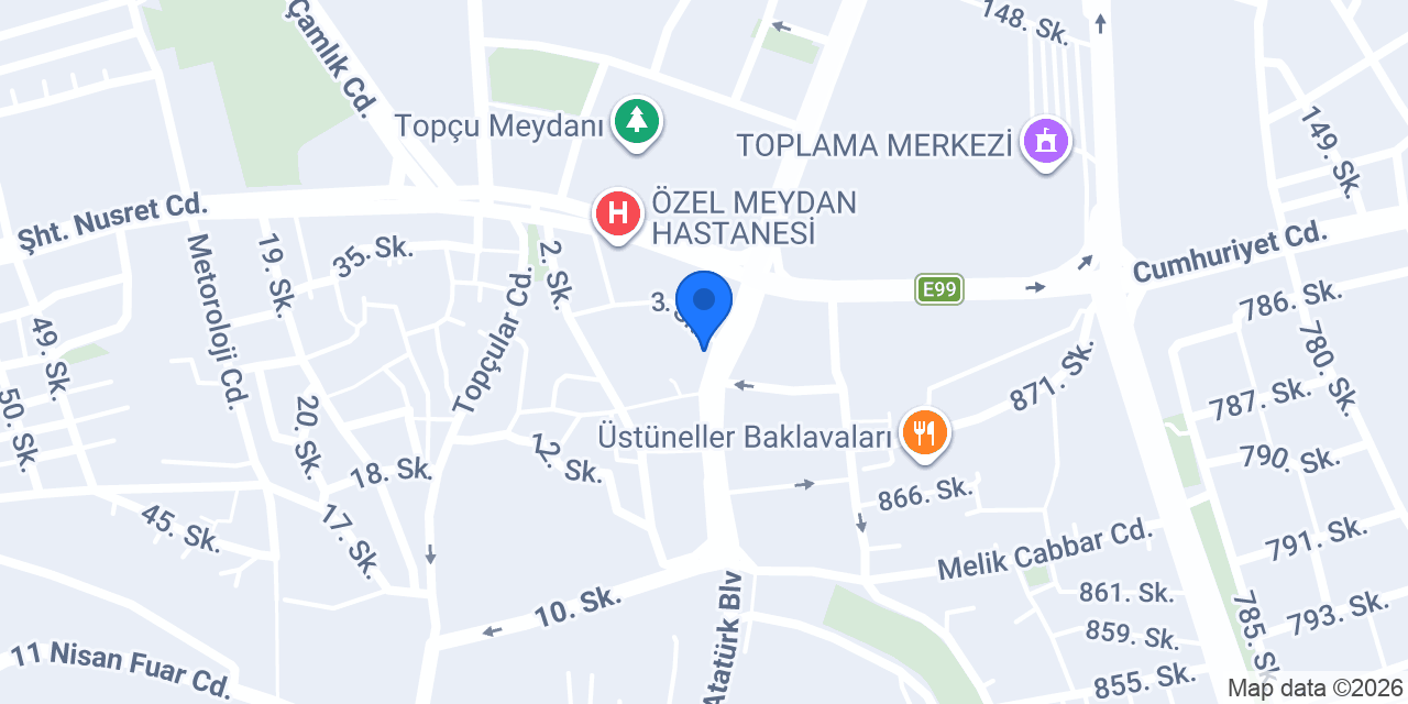 Özel Hasat Sürücü Kursu konumu
