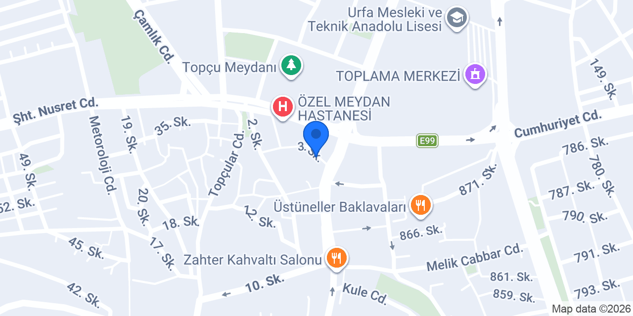 Yıldıztekin Sürücü Kursu konumu