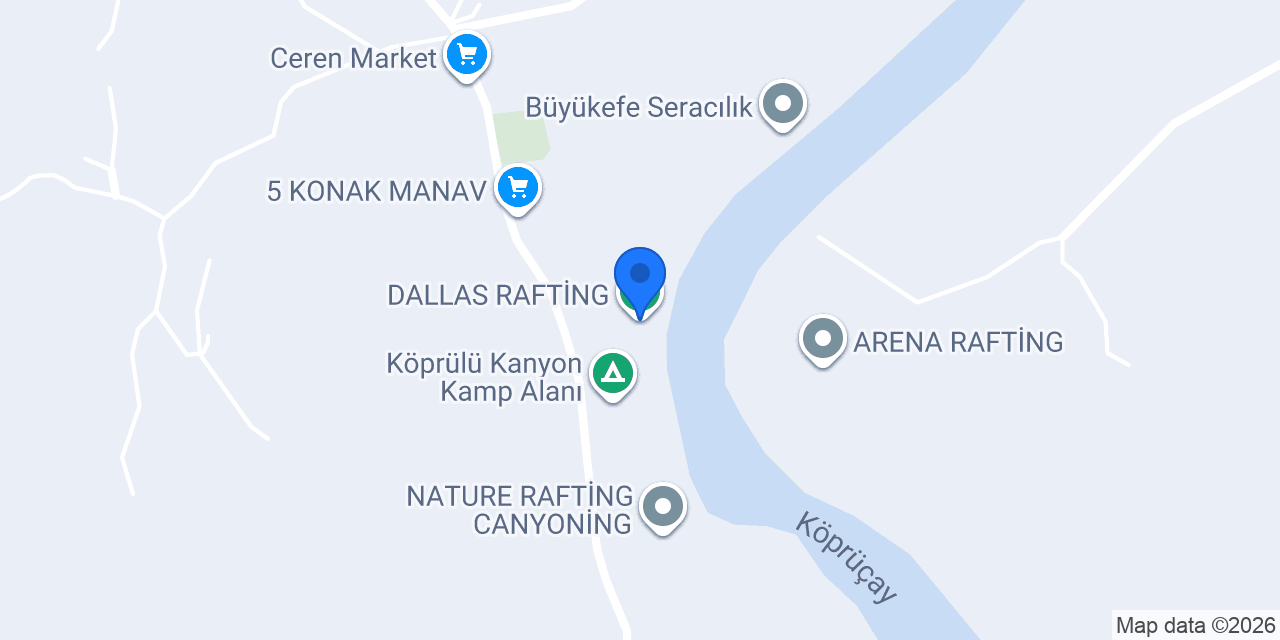 DALLAS RAFTİNG konumu