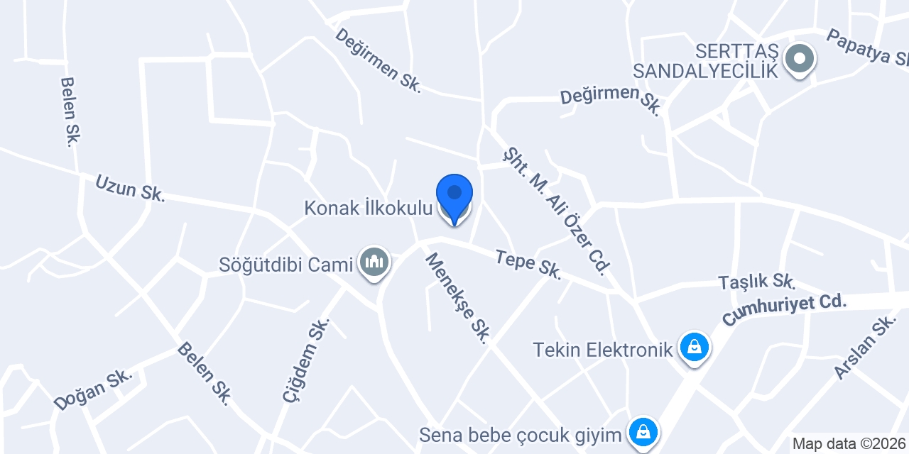 Konak İlkokulu konumu