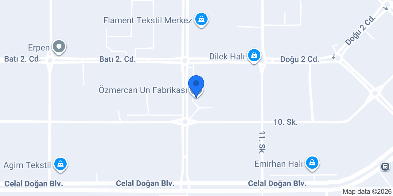 Özmercan Un Fabrikası konumu