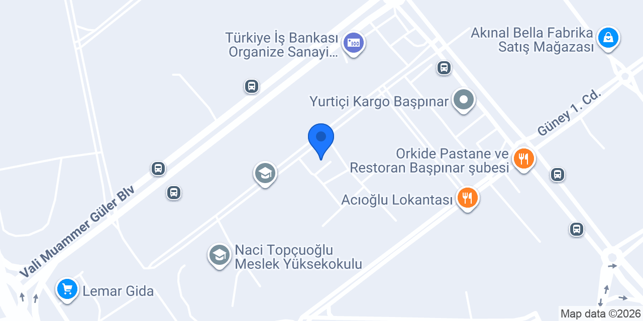 Organize Kreş konumu