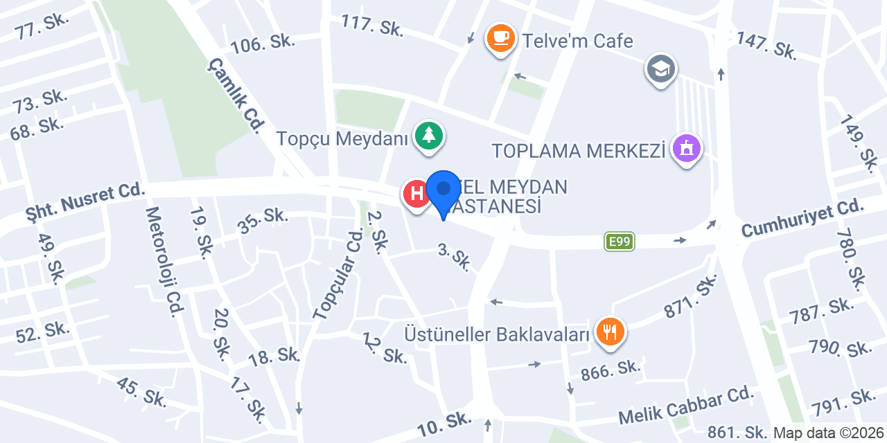 Patso in meydan konumu
