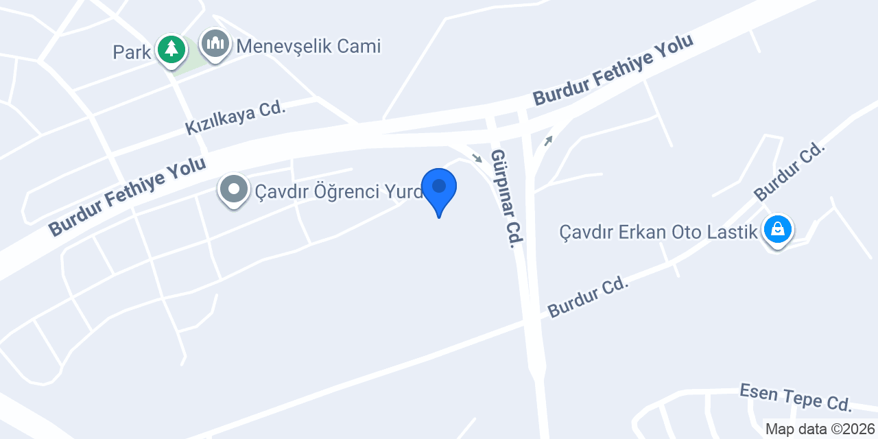 Çavdır Anadolu Lisesi konumu