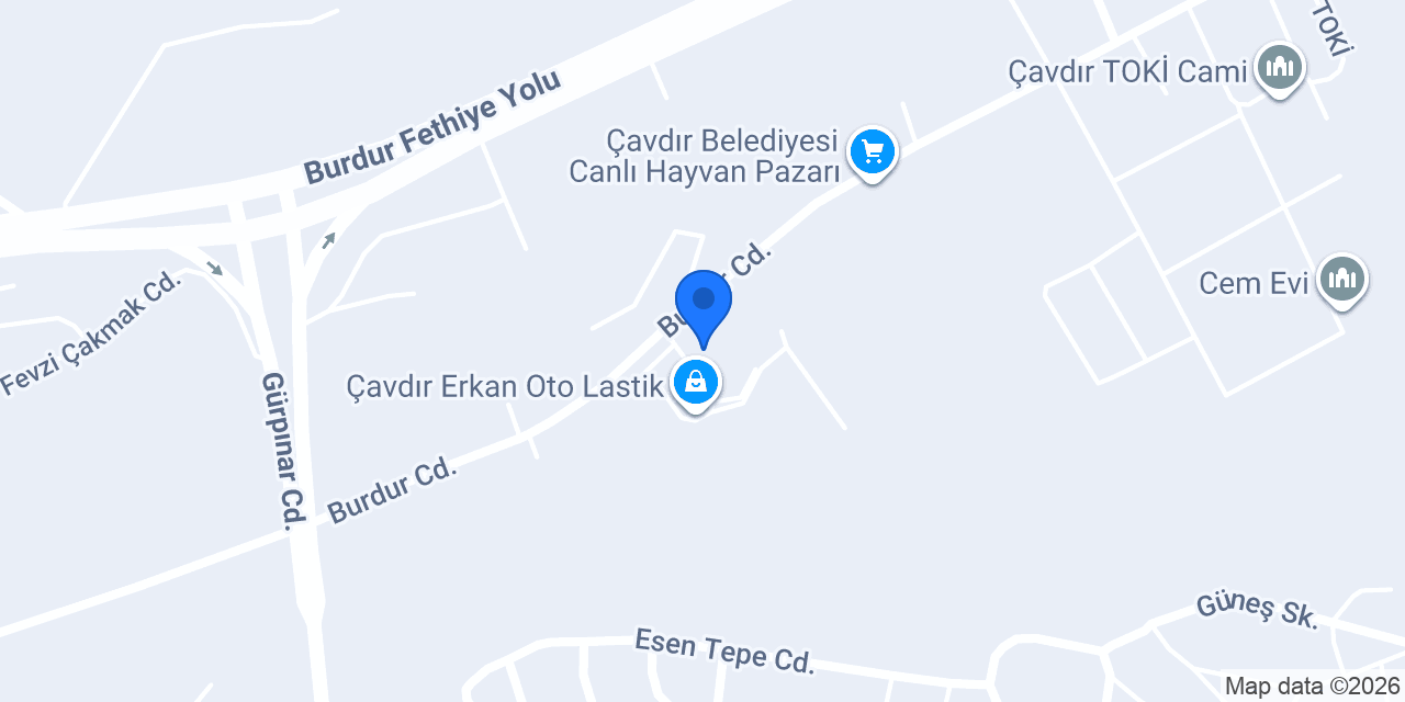 Tekin Oto Yedek Parça konumu