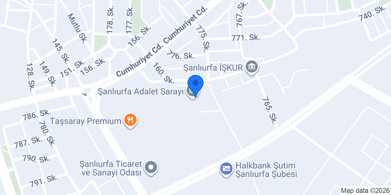 Ptt-adliye Sarayı Şubesi konumu