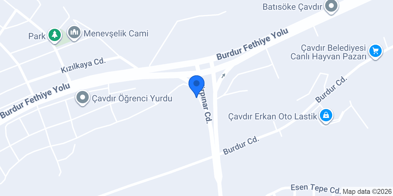 Çavdır Mesleki ve Teknik Anadolu Lisesi konumu