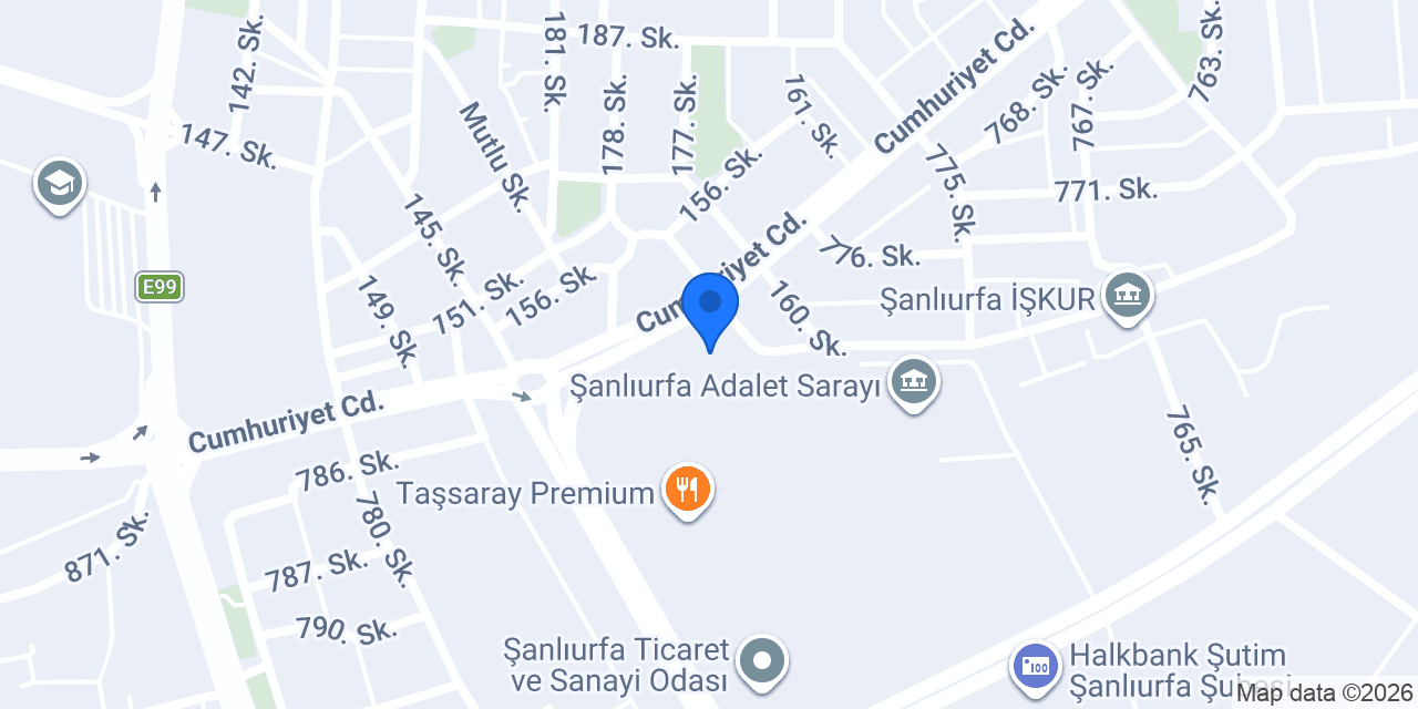 Şanlıurfa Valiliği konumu
