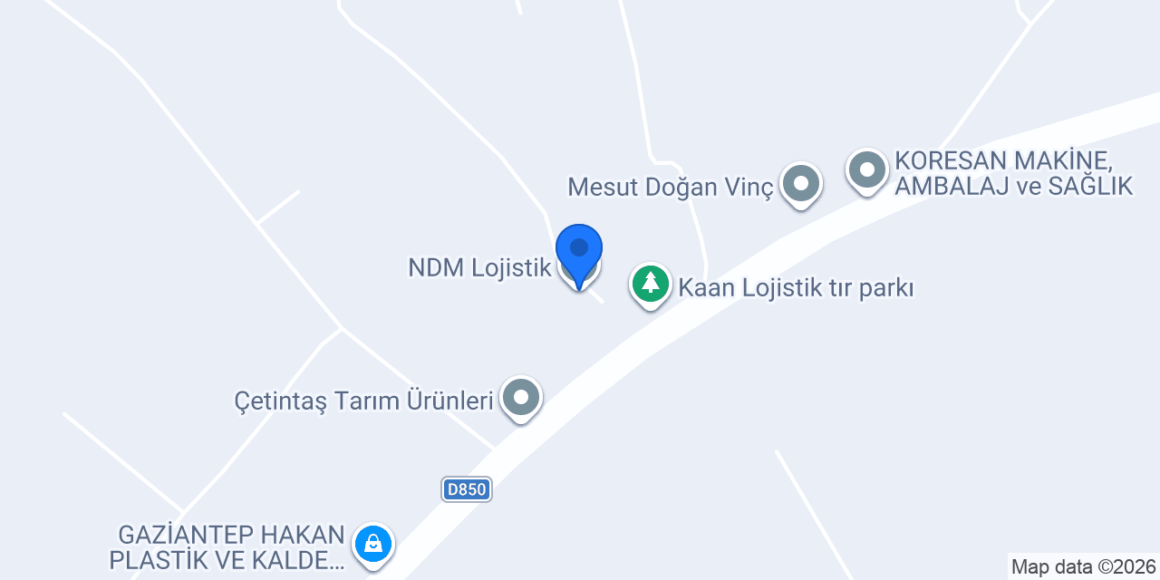 NDM Lojistik konumu