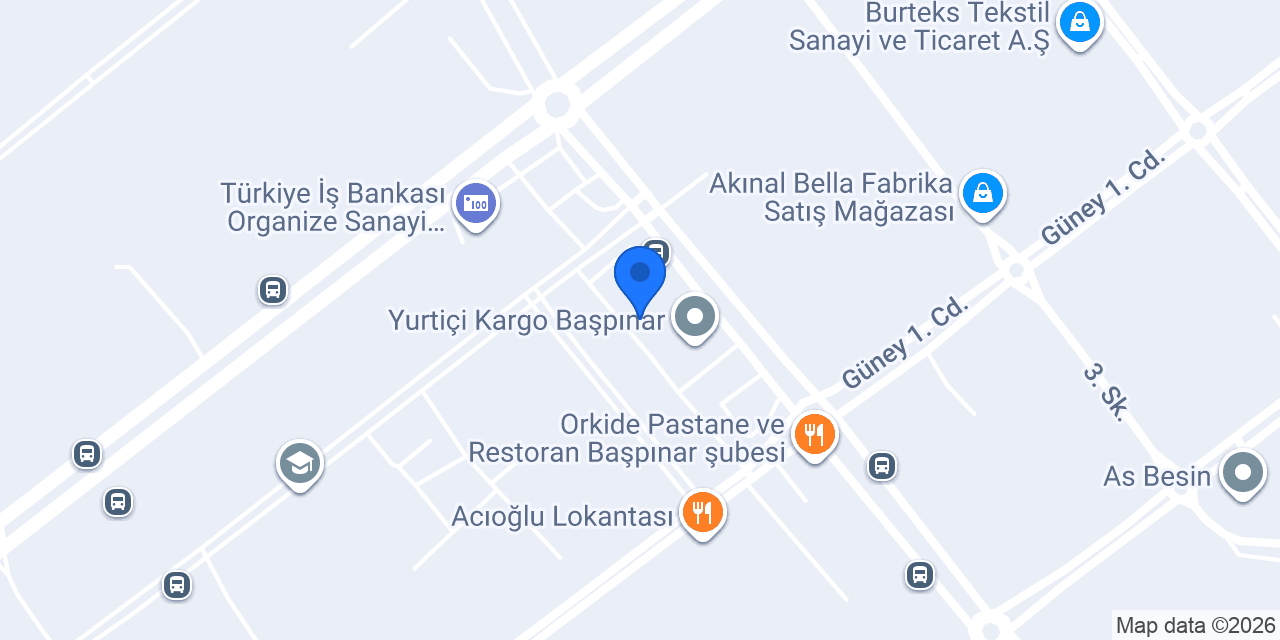 Sürat Kargo Başpınar Şube konumu