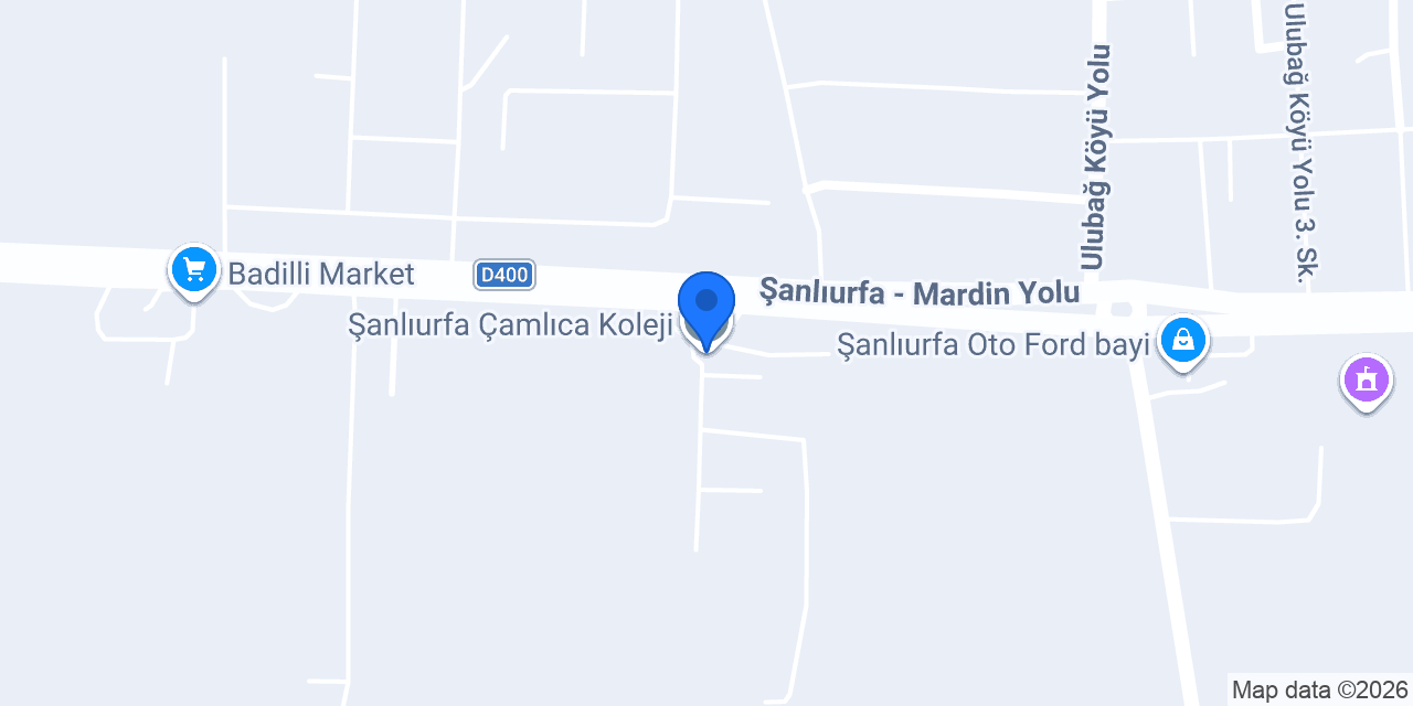Şanlıurfa Çamlıca Koleji konumu