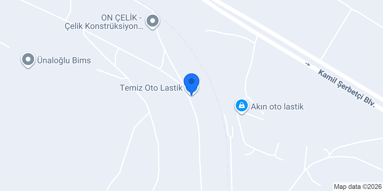 Temiz Oto Lastik konumu