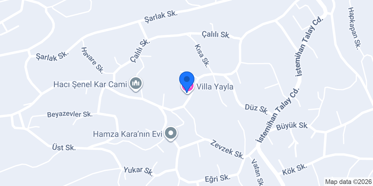 Villa Yayla konumu