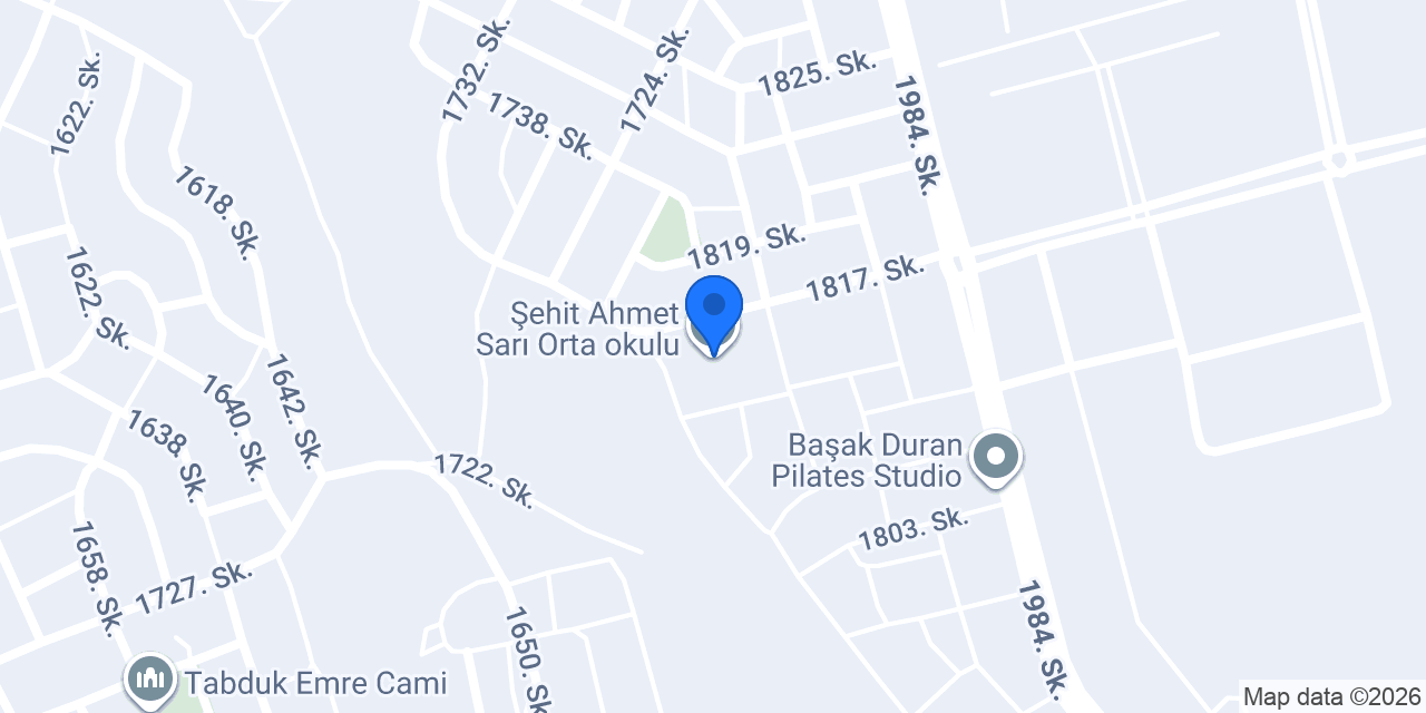 Şehit Ahmet Sarı Orta okulu konumu