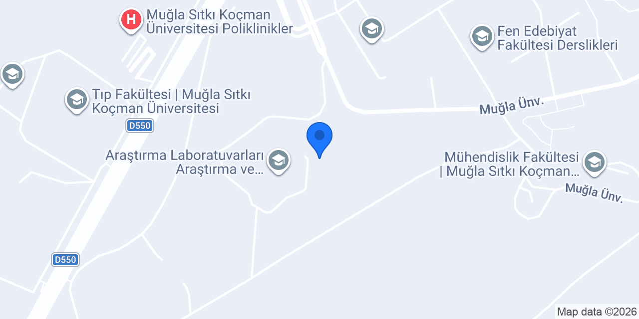 Muğla TÖMER MSKÜ konumu