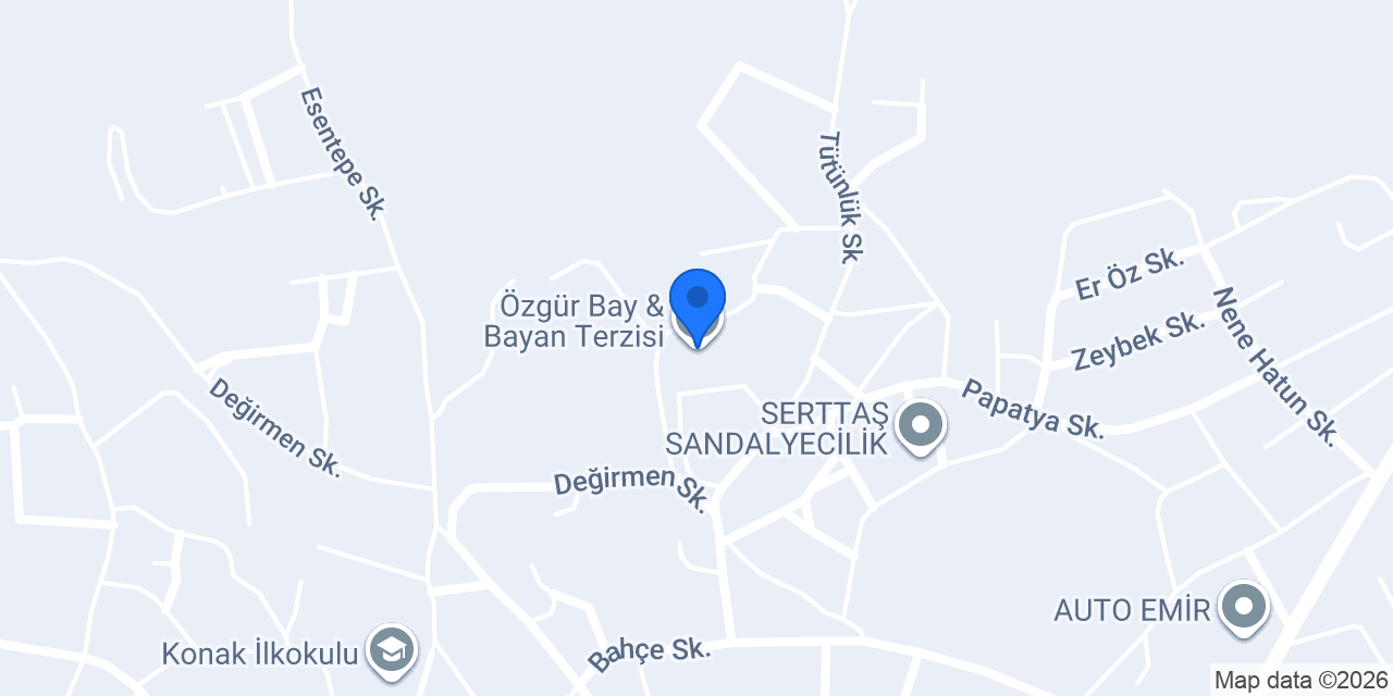 Özgür Bay & Bayan Terzisi konumu