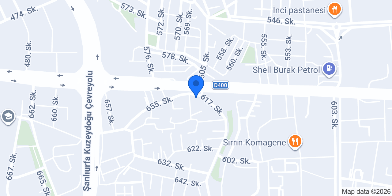 Sanlı kadayıf dondurma baklava konumu