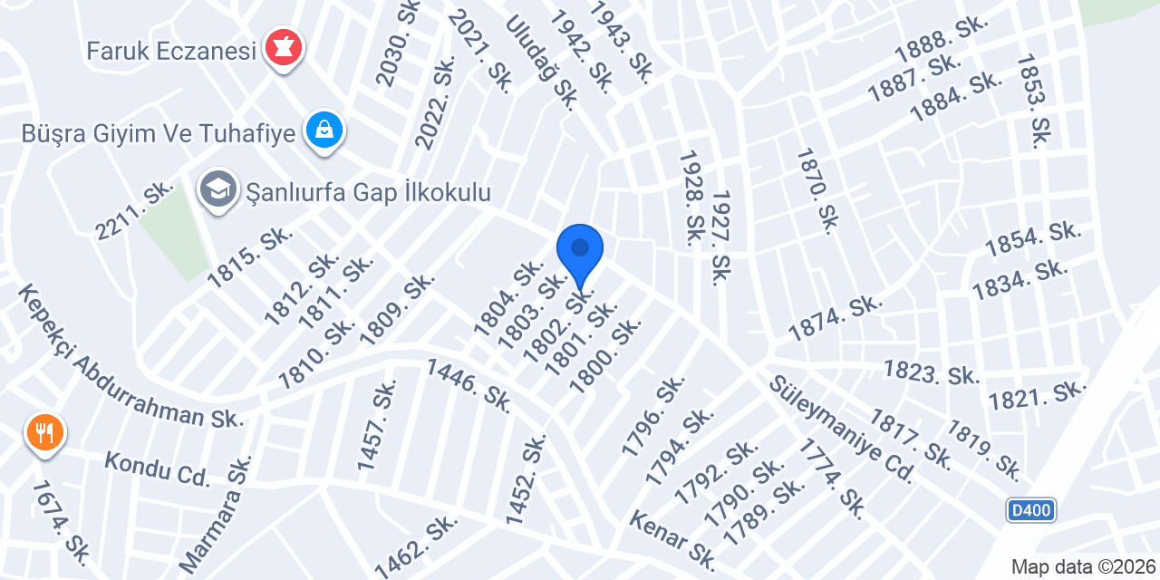 URFA TAKSi konumu