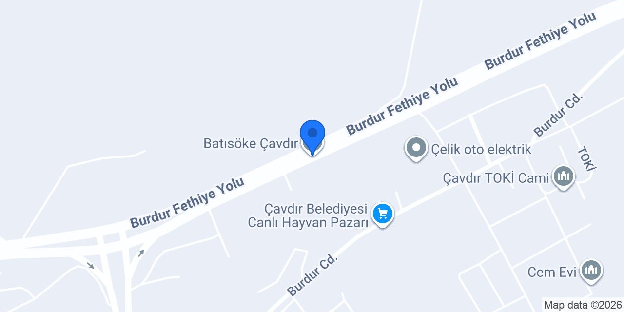 Batısöke Çavdır konumu