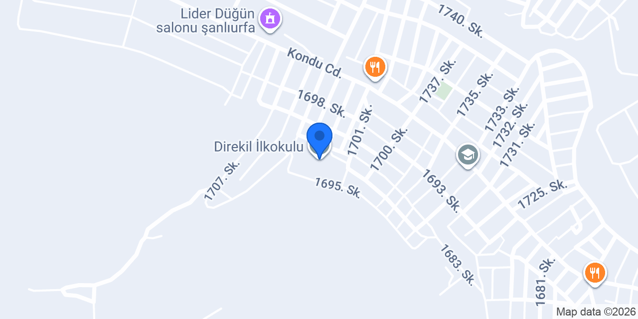 Direkil İlkokulu konumu